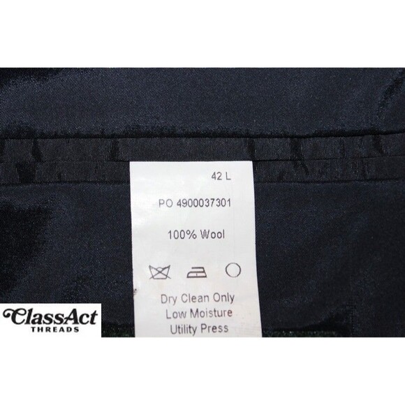 Lauren Ralph Lauren Blazer Men Blue Gold Buttons Suit Jacket Sport Coat Wool 42L - Picture 9 of 10